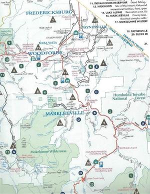 Map to Markleeville, CA